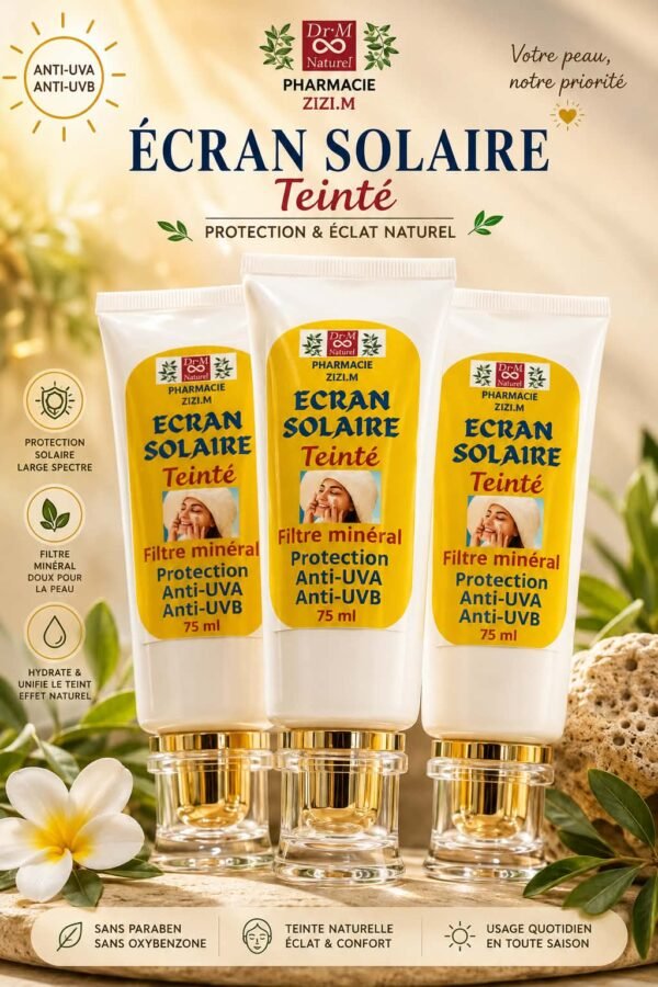 crème écran solaire teinté naturel