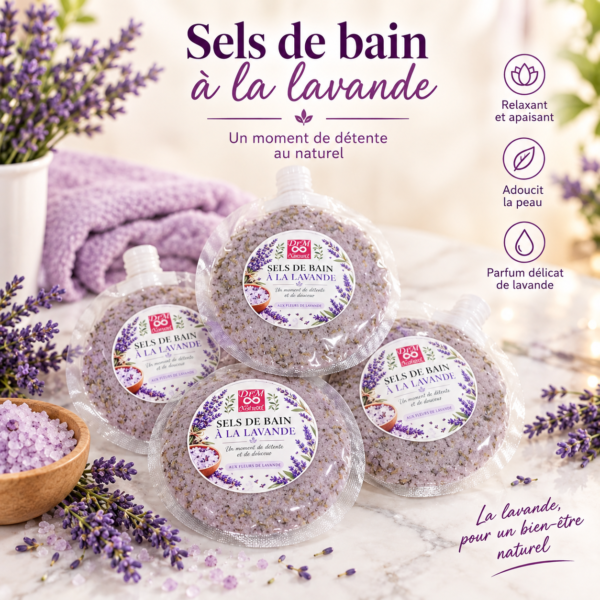 sels de bain à la lavande